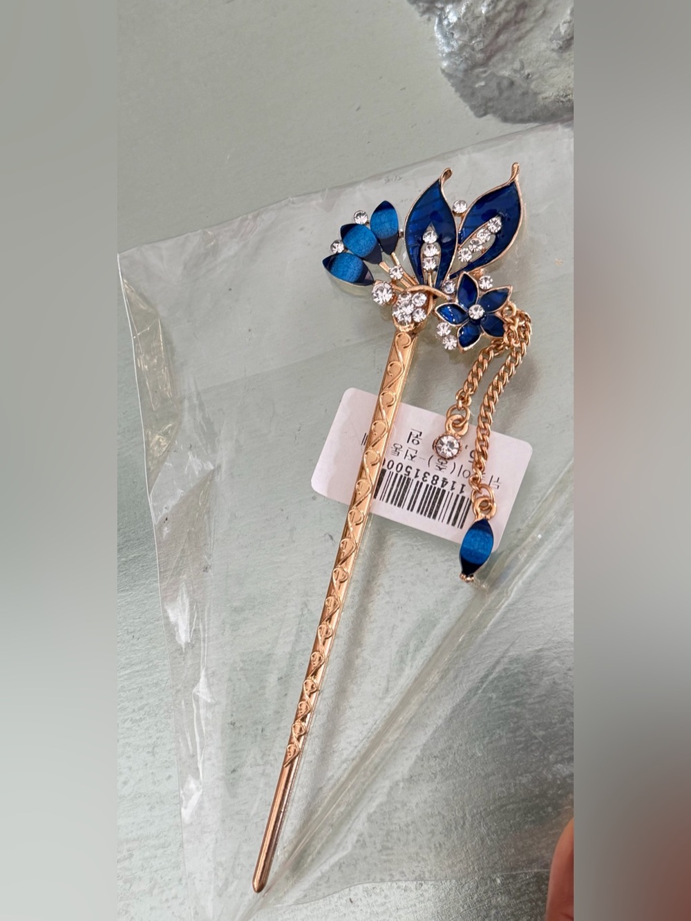 Korean Hair Stick Hair Decor Flower Rhinestone Wedding Party Hairpin